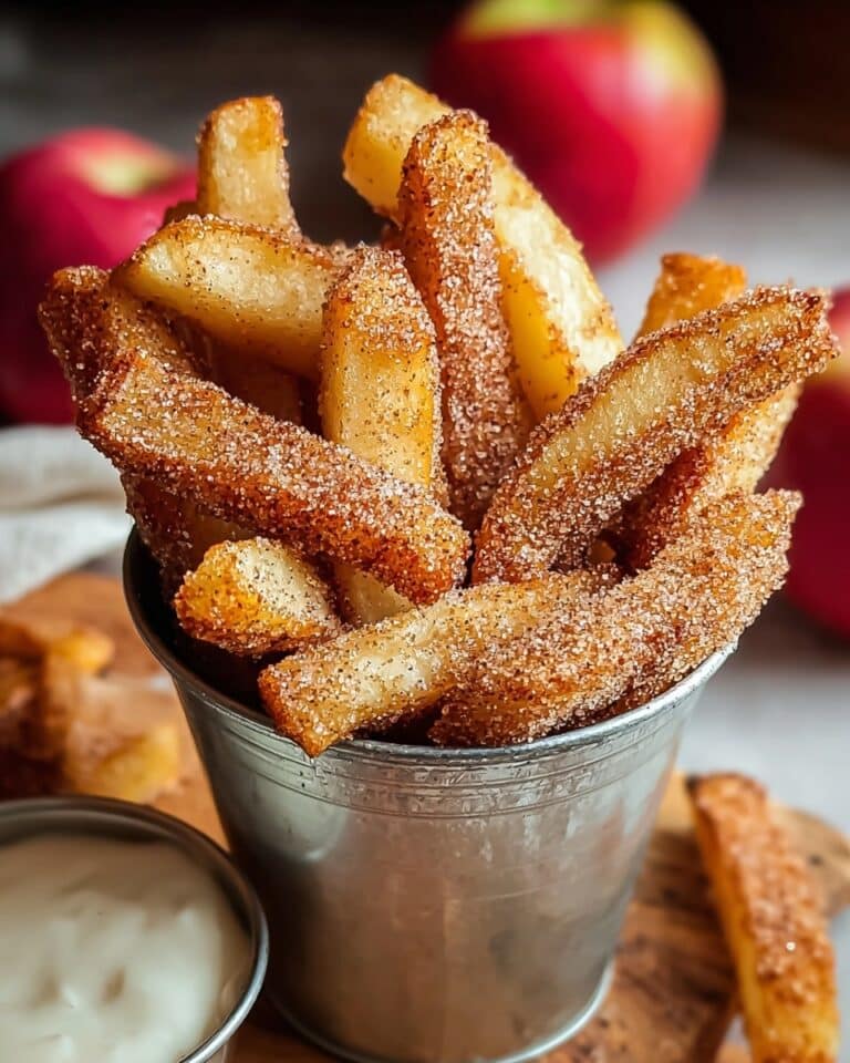 Knusprige Apfel-Pommes im Luftfritteuse mit Zimt-Zucker Recipe