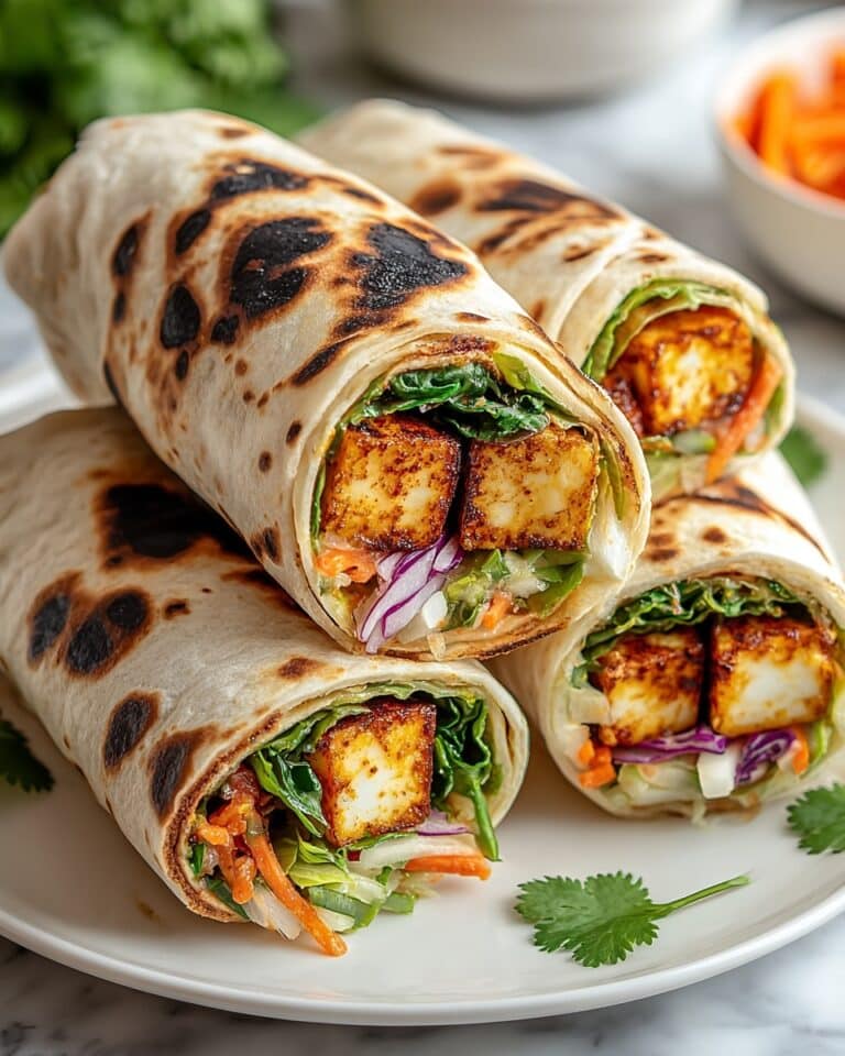 Sweet Chili Halloumi Wraps Recipe