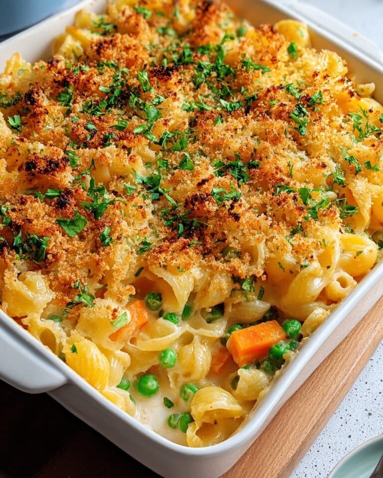 Gemüse-Spätzleauflauf mit Käse und knusprigem Topping Recipe