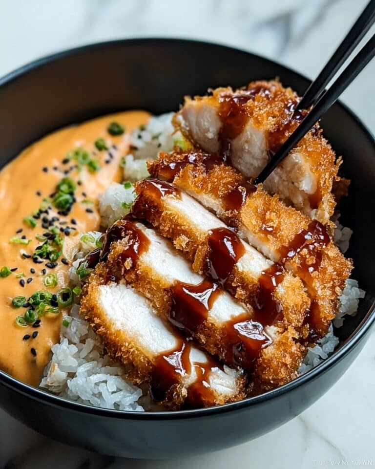 Japanese Katsu Bowls with Tonkatsu Sauce Recipe