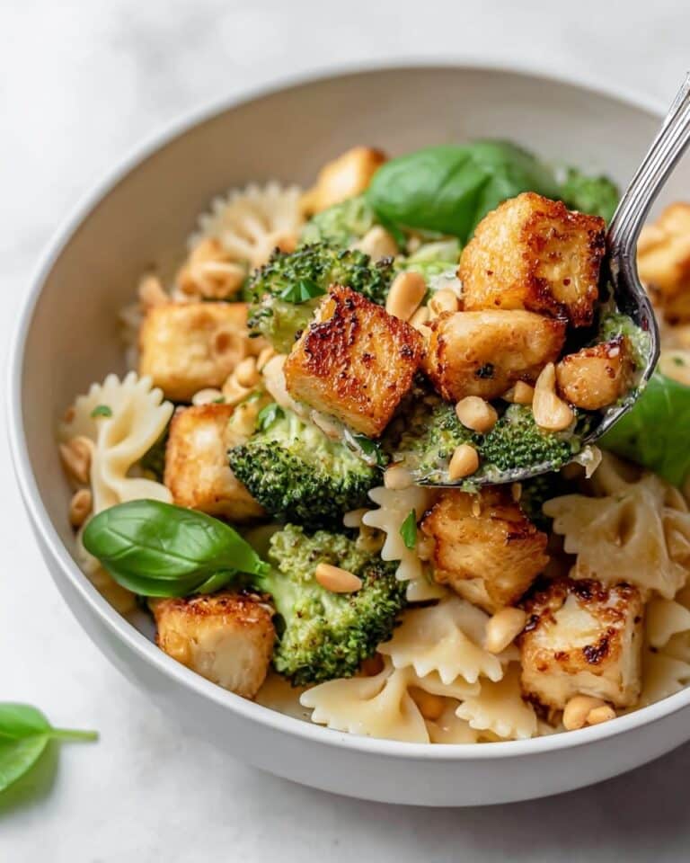 Colorful Halloumi Pasta Salad Recipe
