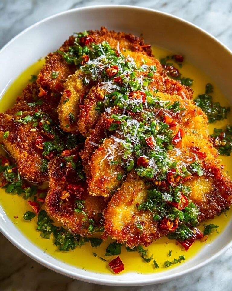 Crispy Italian Chicken Christopher with Garlic Butter Sauce Recipe