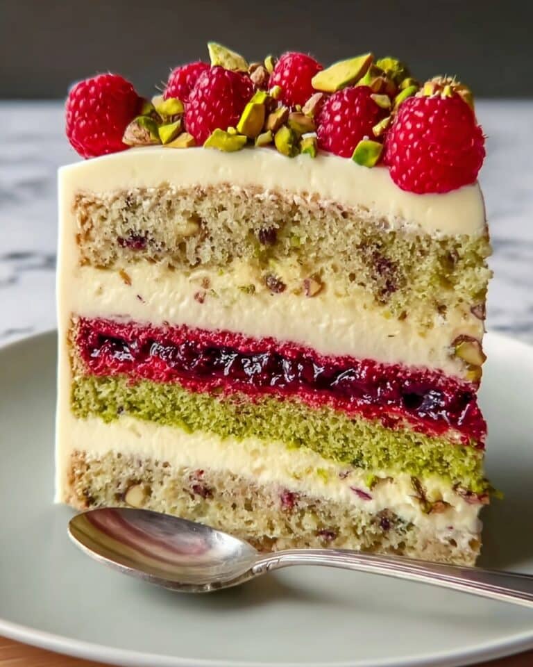 Heavenly Pistachio Raspberry Dream Cake Recipe