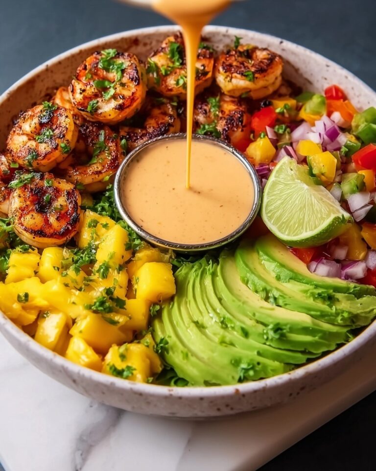 Shrimp and Avocado Bowls with Mango Salsa & Lime-Chili Sauce Recipe