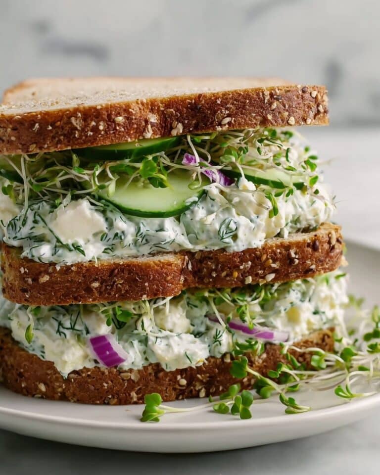 Easy Cucumber Salad Sandwiches Recipe