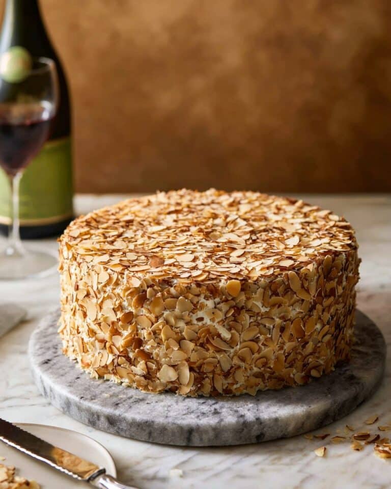 Toasted Almond Cream Cake Recipe