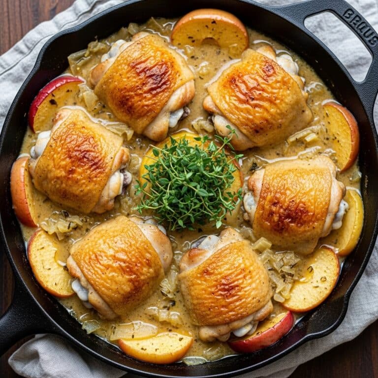 Chicken Normandy (French Apple Cider Chicken) Recipe