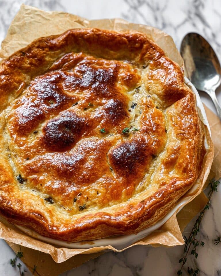 French Chicken and Mushroom Pie (Tourte) Recipe