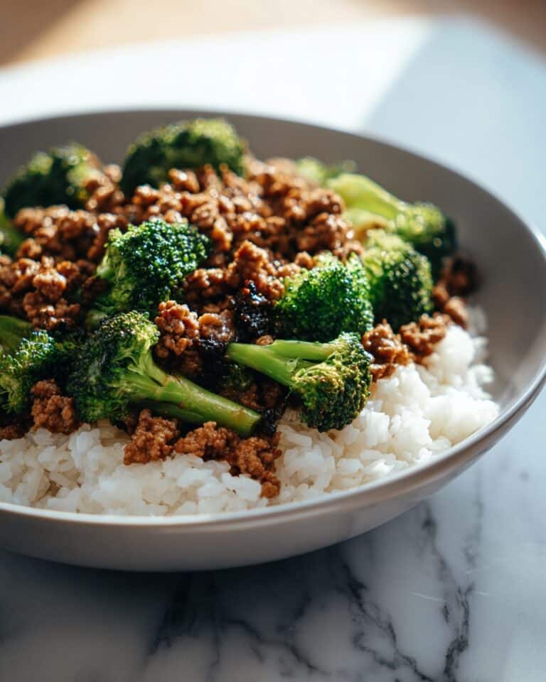 Honey Sriracha Ground Chicken and Broccoli Recipe