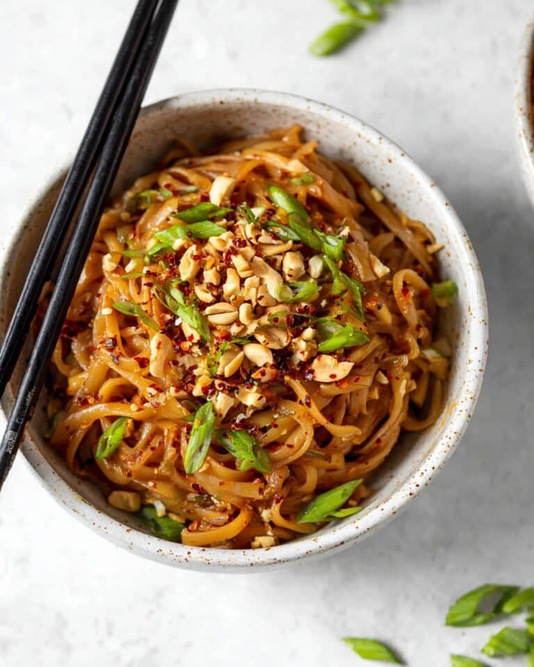 Spicy Peanut Butter Noodles Recipe