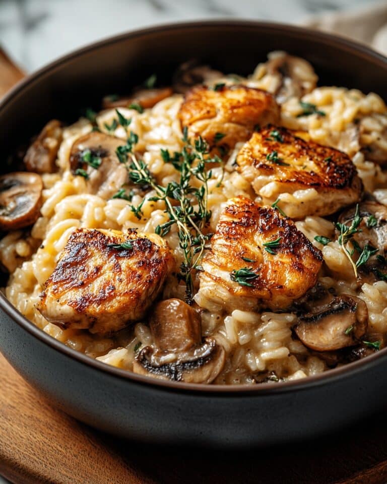 One Pot Chicken and Mushroom Orzo Recipe