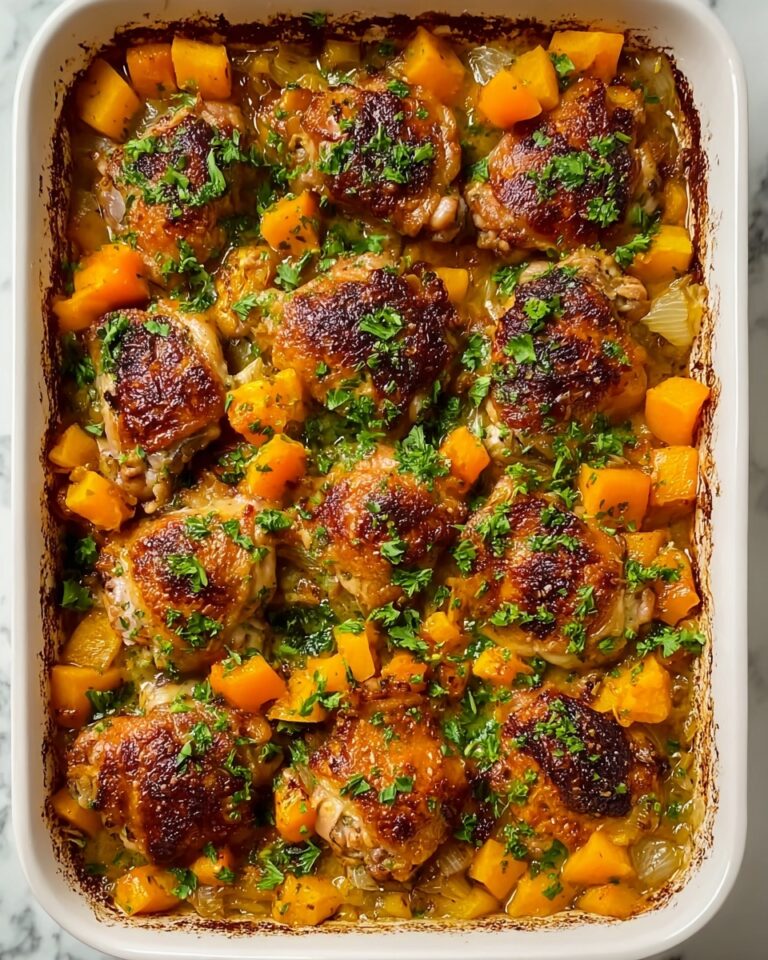 Roasted Chicken, Leek, and Butternut Squash Bake Recipe