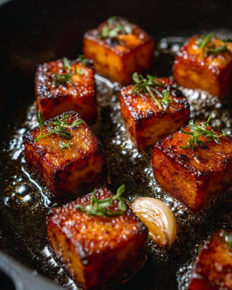 Sweet Potato Fondant with Smoked Almond Cream & Rosemary Oil Recipe