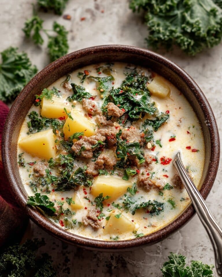 Keto Cauliflower & Hamburger Soup Recipe