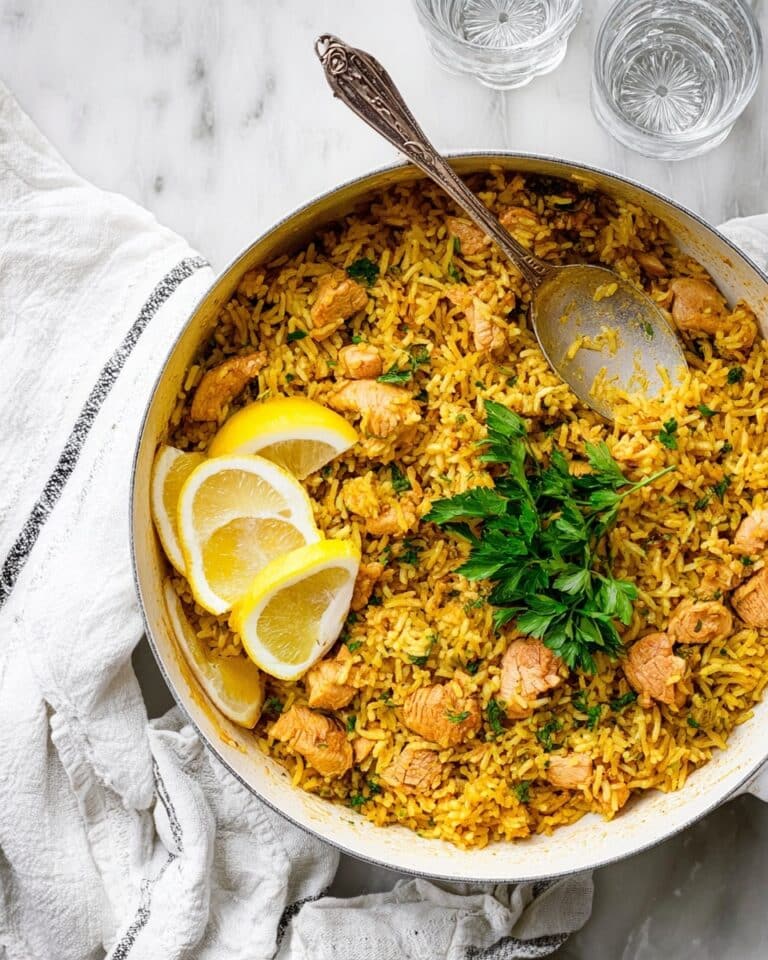 Shawarma Rice with White Sauce (in One Pot!) Recipe