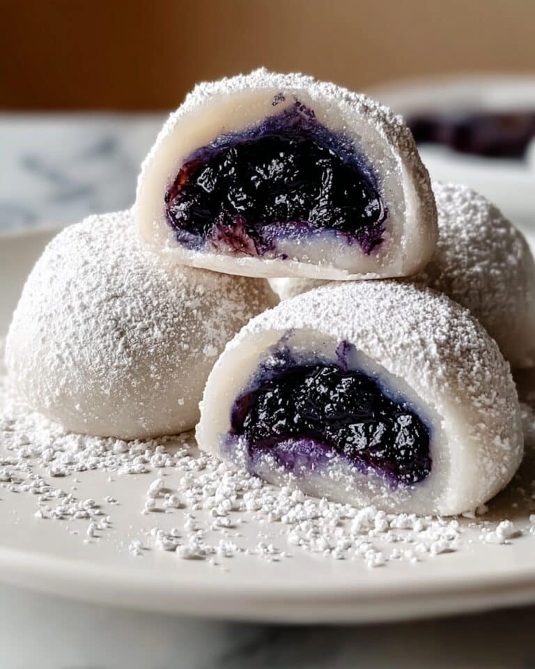 Blueberry-Filled Almond Snowball Cookies for Sweet Bliss Recipe