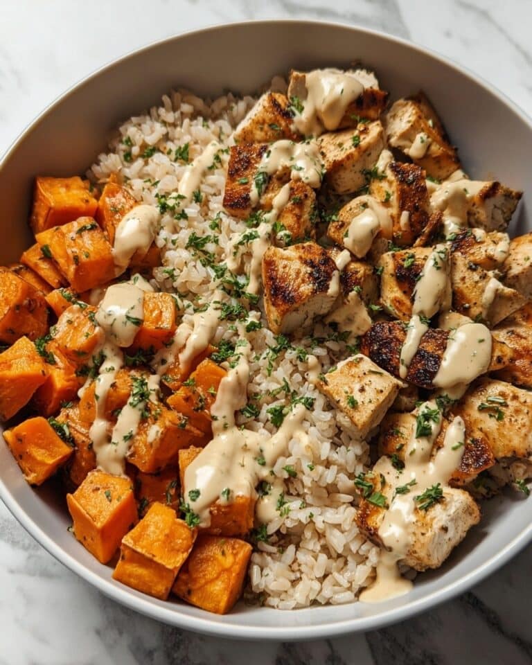 Healthy Chicken & Sweet Potato Rice Bowl Recipe