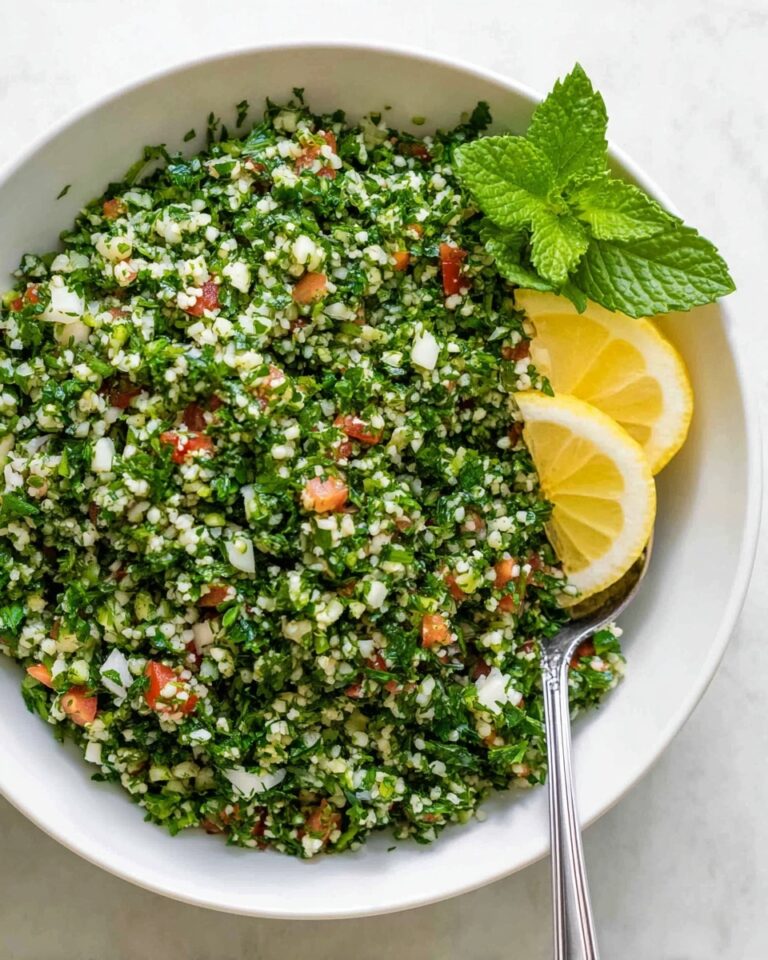 Refreshing Tabbouleh Salad with Fresh Herbs and Lemon Recipe