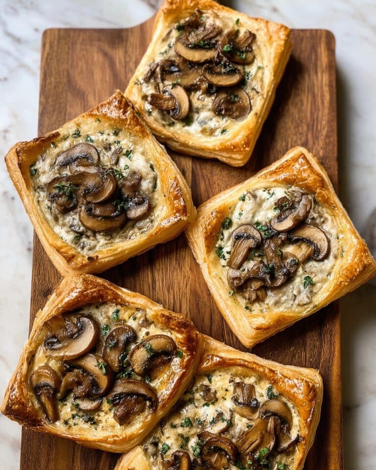 Mushroom, Shallot and Herbed Goat Cheese Tarts Recipe