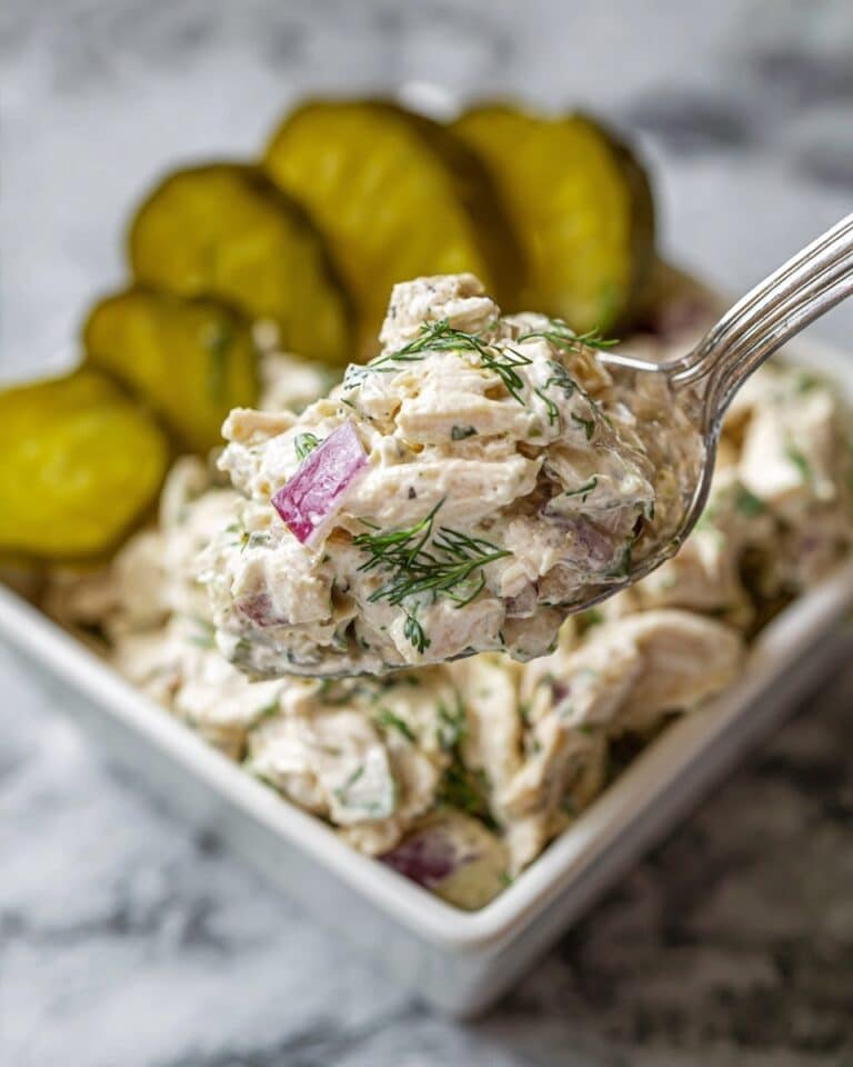 Savory Dill Pickle Chicken Salad Recipe