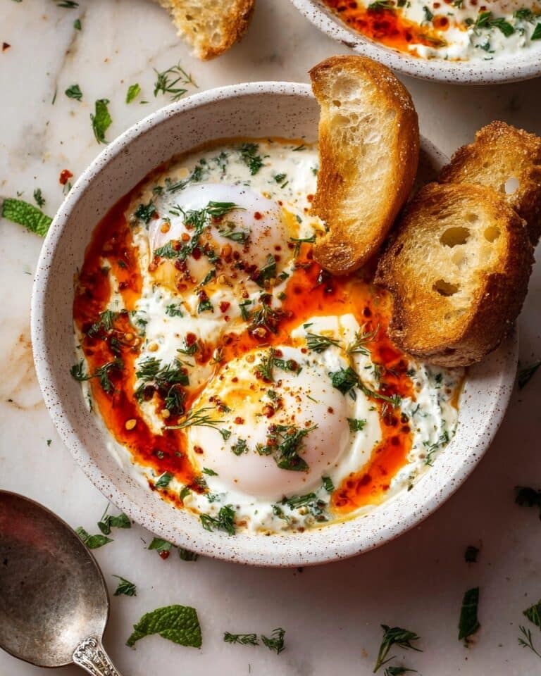 Çılbır: Turkish Eggs with Creamy Yogurt & Butter Sauce Recipe