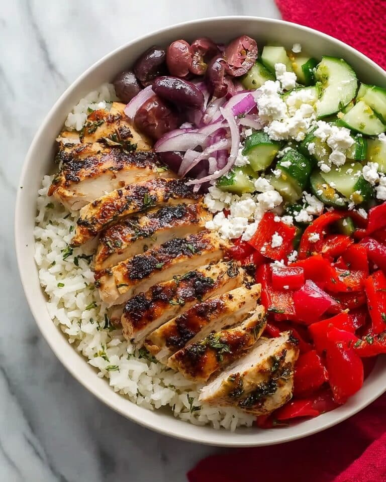 Simple Mediterranean Chicken Bowl Meal Prep Recipe