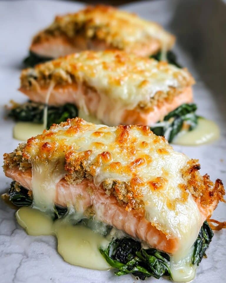 Irresistible Baked Salmon with Spinach and Mozzarella Bliss Recipe