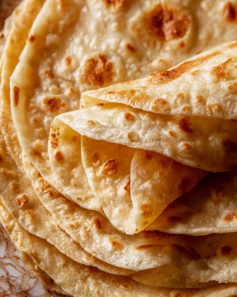Buttery Indian Roti Flatbread Recipe