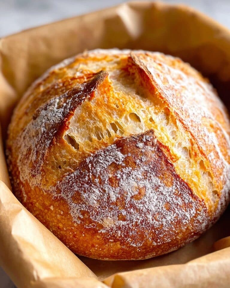 Dutch Oven No Knead Crusty Bread Recipe