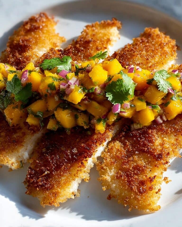 Coconut Crusted Fish with Mango Salsa Recipe