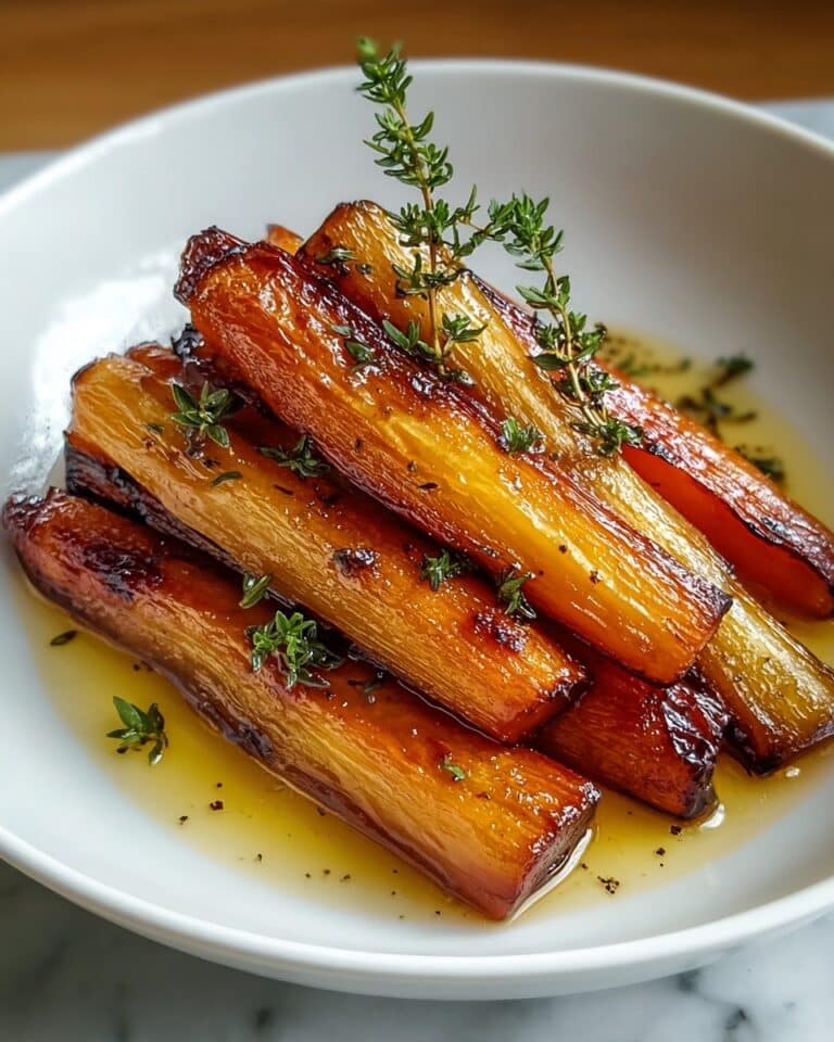 Maple Roasted Parsnips with Thyme Recipe