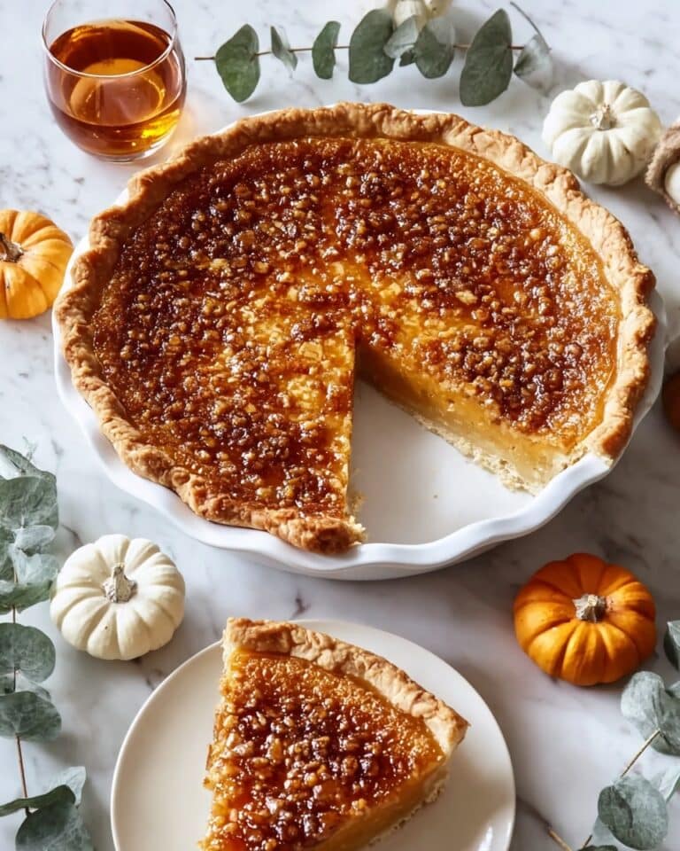 Bourbon Brûlée Pumpkin Pie Recipe