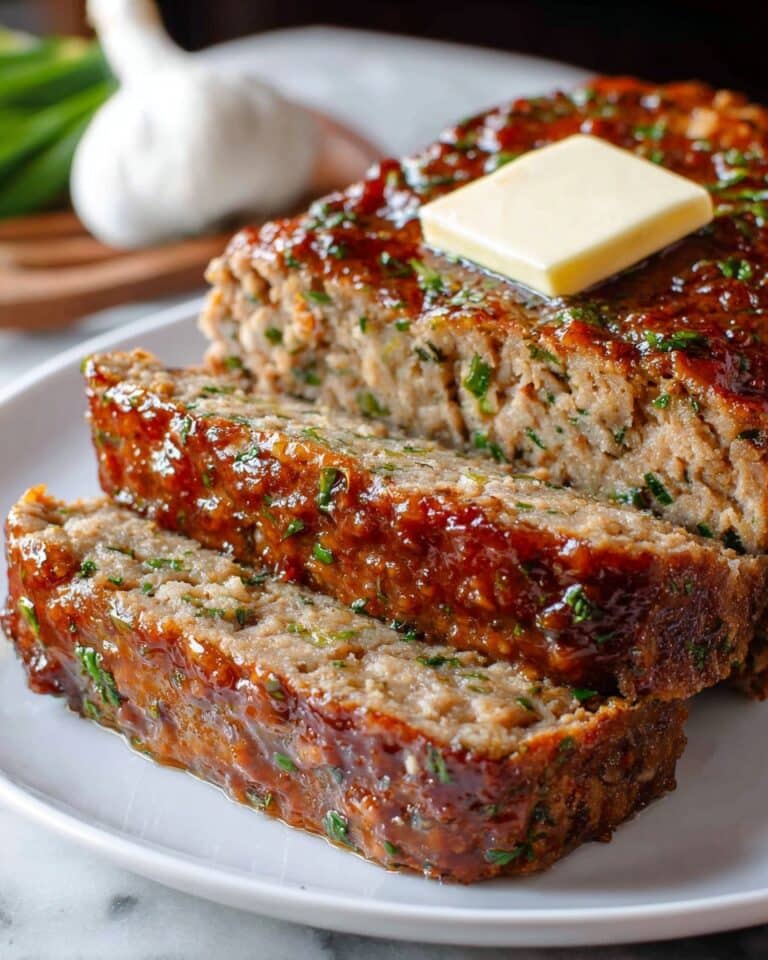 Mouthwatering Garlic Parmesan Meatloaf Recipe – Easy Comfort Food Dinner Idea Recipe