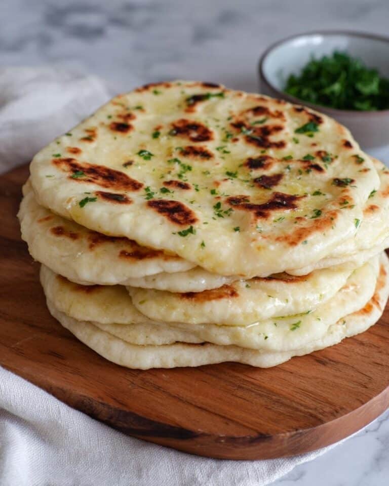 4 Ingredient Greek Yogurt Naan (No Yeast!) Recipe
