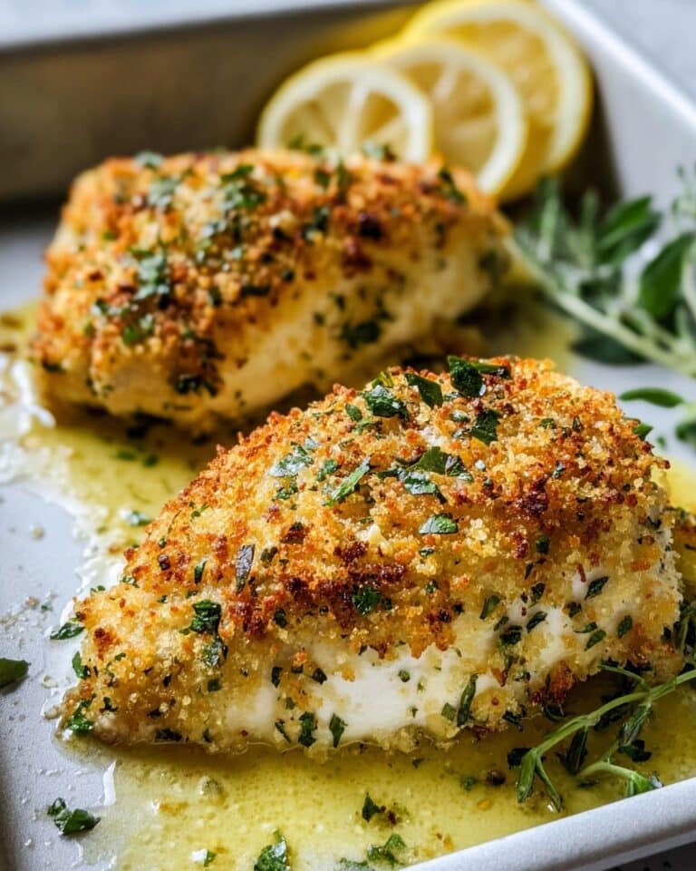 Herb-Crusted Baked Boursin Chicken Recipe