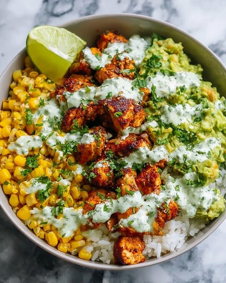 30-Minute Street Corn Chicken Rice Bowl Recipe