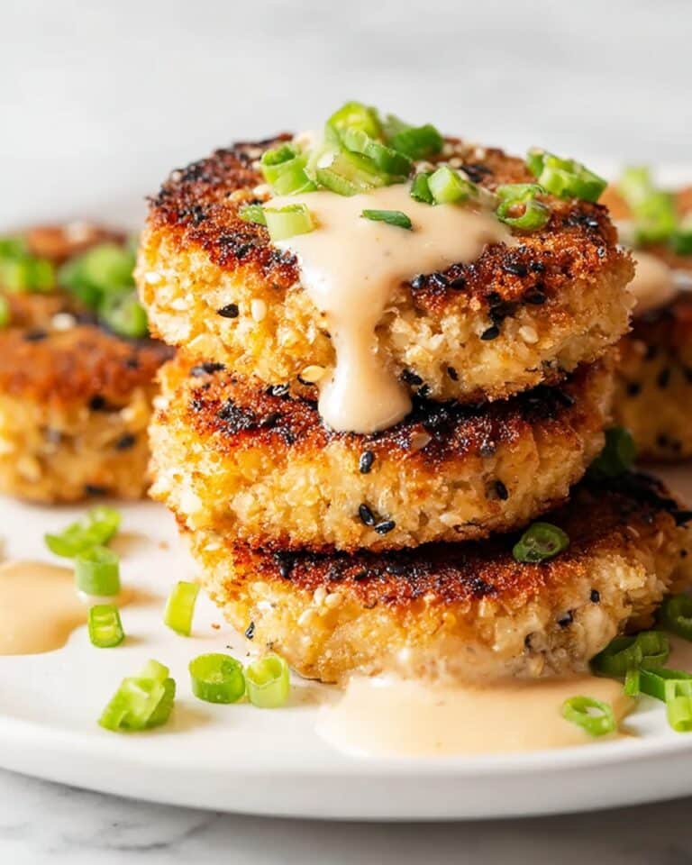 Bold Asian-Style Tuna Cakes with Spicy Mayo Recipe