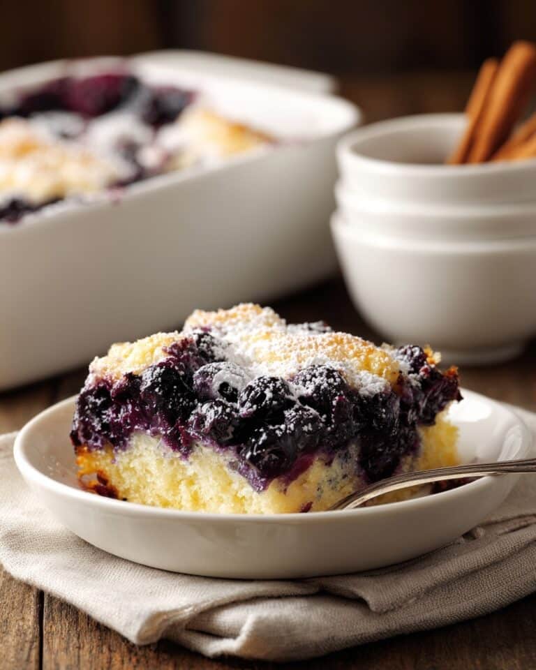 Easy Blueberry Cheesecake Dump Cake Recipe