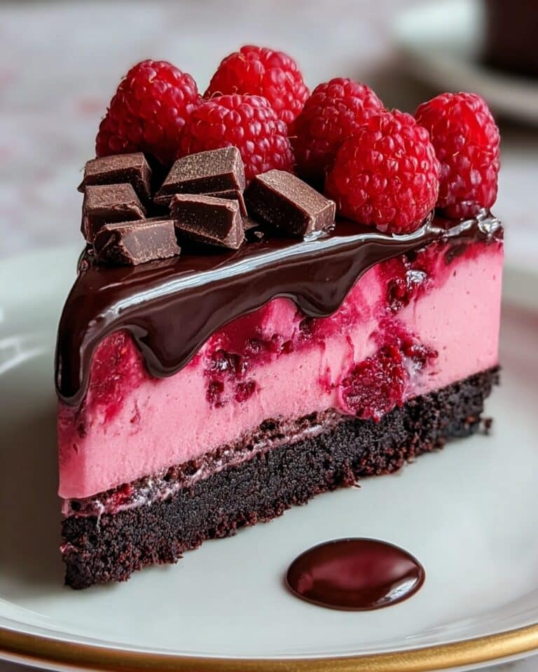 Decadent Dark Chocolate Raspberry Cheesecake Recipe