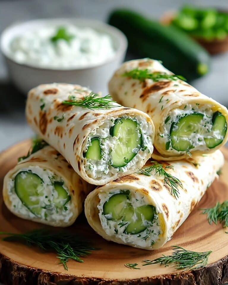 Cucumber Cottage Cheese Wraps Recipe