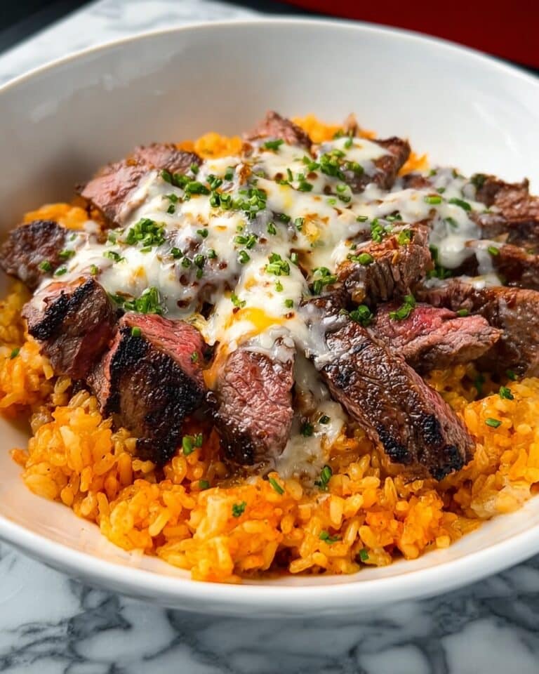 Steak Queso Rice Bowl Recipe