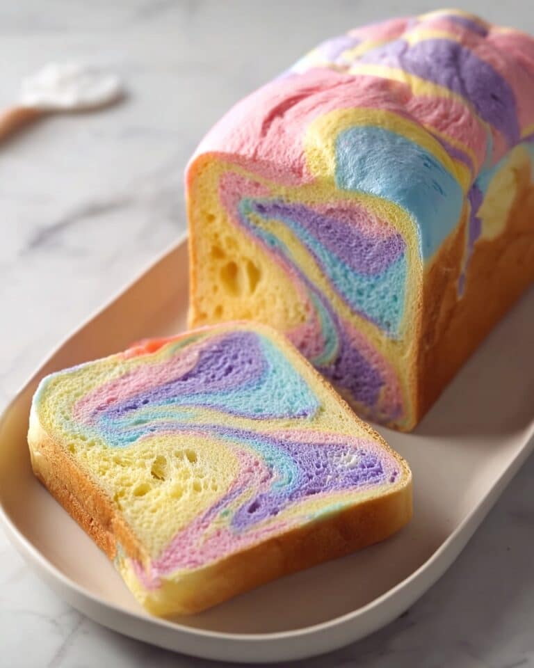 Cloud Bread Pastel Swirl Loaf Recipe